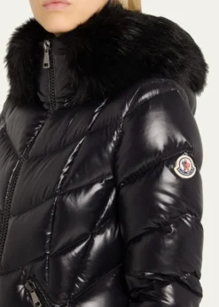 MonclerFulmarus Faux Fur-Trimmed Hooded Long Down Jacket