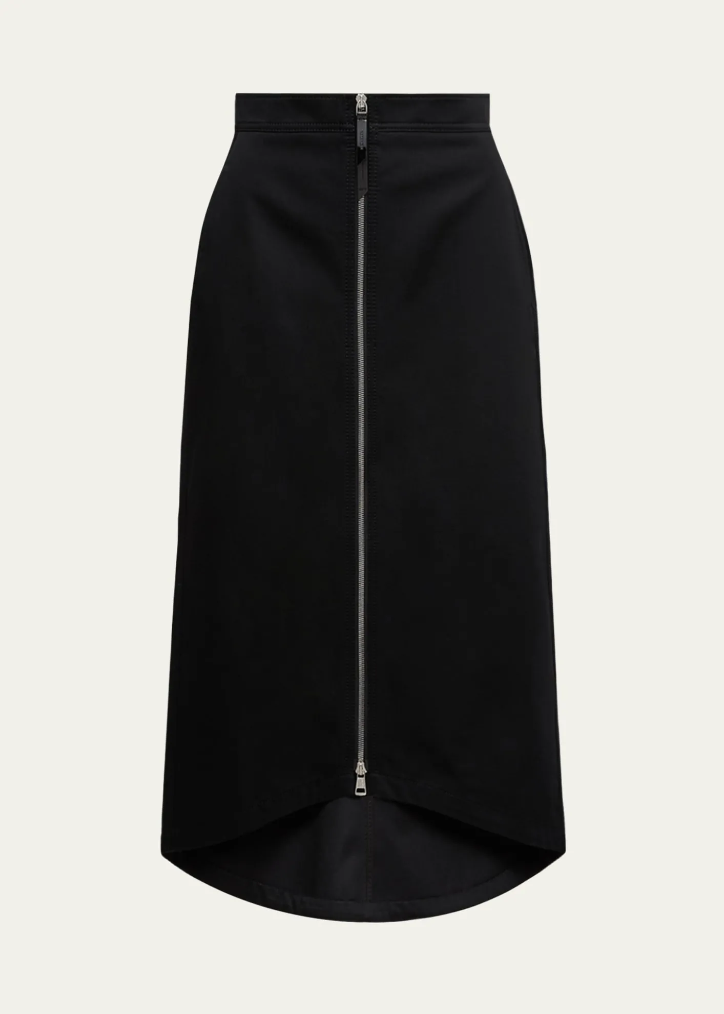 Moncler Geniusx EE72 by Edward Enninful Cotton Gabardine Midi Skirt