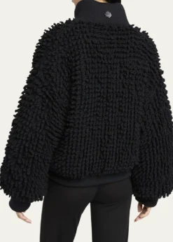 Moncler Geniusx EE72 by Edward Enninful Wool Blend Zip-Up Cardigan