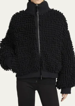 Moncler Geniusx EE72 by Edward Enninful Wool Blend Zip-Up Cardigan