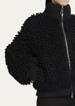 Moncler Geniusx EE72 by Edward Enninful Wool Blend Zip-Up Cardigan