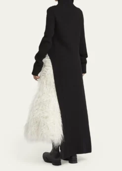 Moncler Geniusx Jil Sander Asymmetric Wool Turtleneck Dress