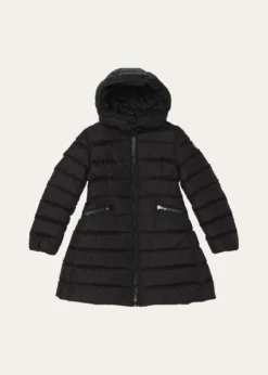 MonclerGirl's Charpal Hooded Long Down Coat, Size 12-14