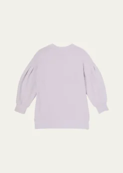MonclerGirl's Cotton Fleece Logo-Patch Dress, Size 4-6