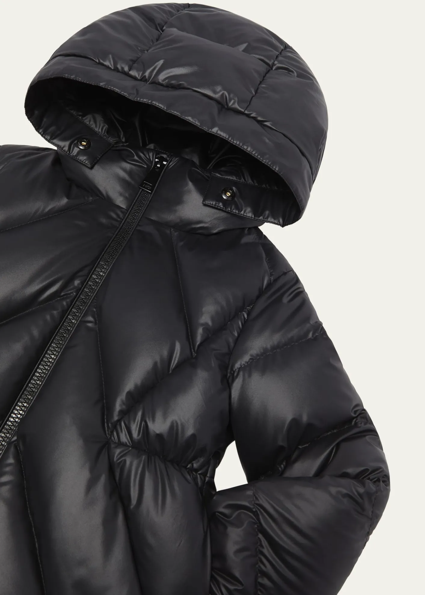 MonclerGirl's Domas Shearling Hooded Down Jacket, Size 4-6