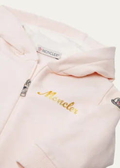 MonclerGirl's Gold Logo-Print Two-Piece Set, Size 6M-3