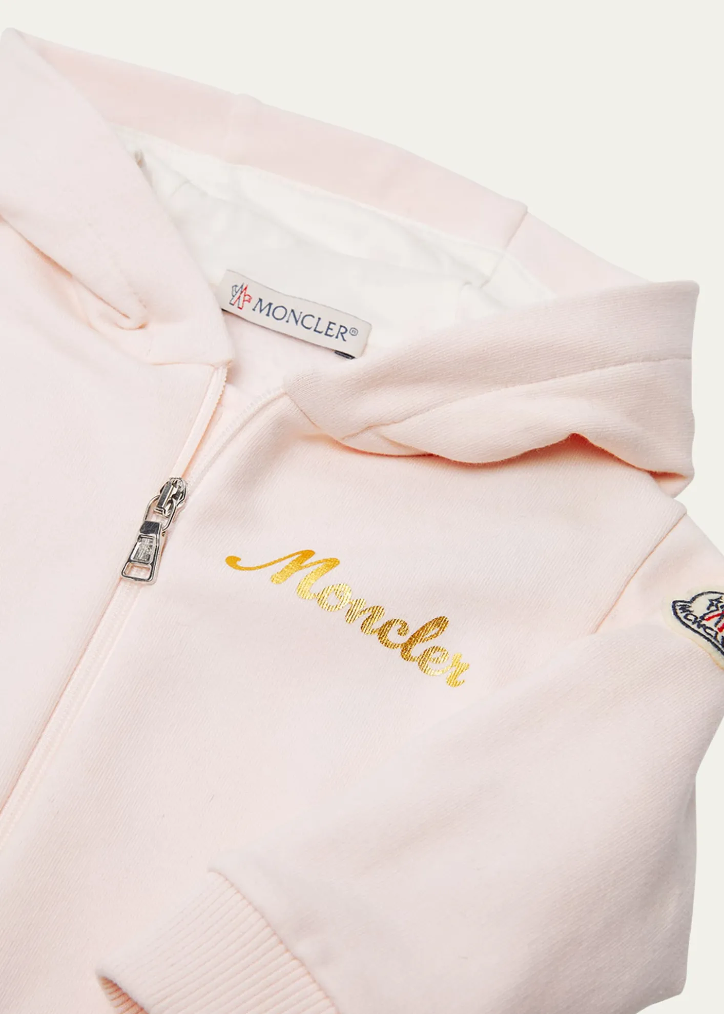 MonclerGirl's Gold Logo-Print Two-Piece Set, Size 6M-3