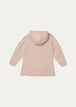 MonclerGirl's Heart Logo-Print Hooded Sweatshirt Dress, Size 4-6