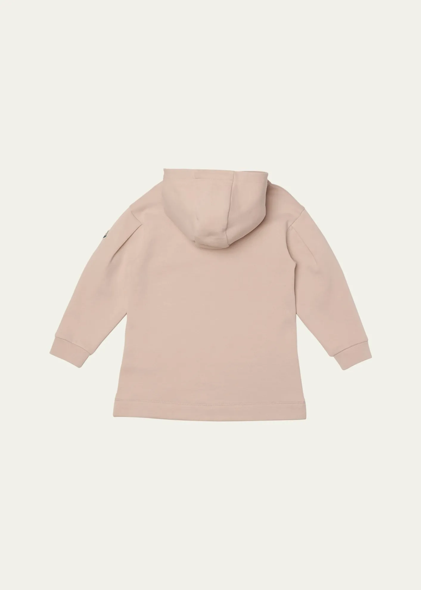 MonclerGirl's Heart Logo-Print Hooded Sweatshirt Dress, Size 4-6