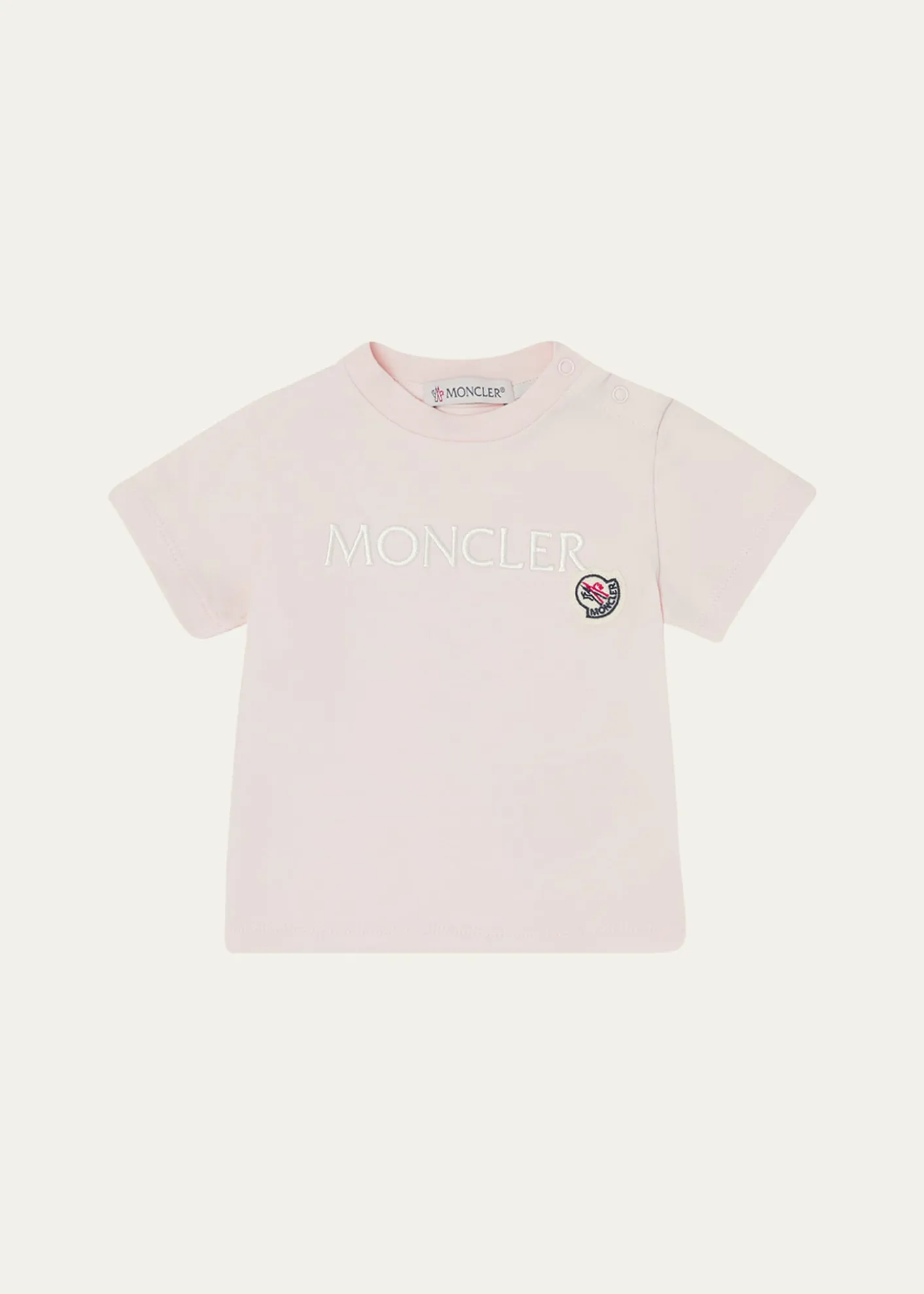 MonclerGirl's Logo Embroidered T-Shirt, Size 12M-3