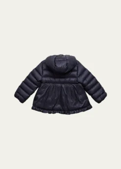 MonclerGirl's Odile A-Line Ruffle-Trim Coat, Size 12M-3