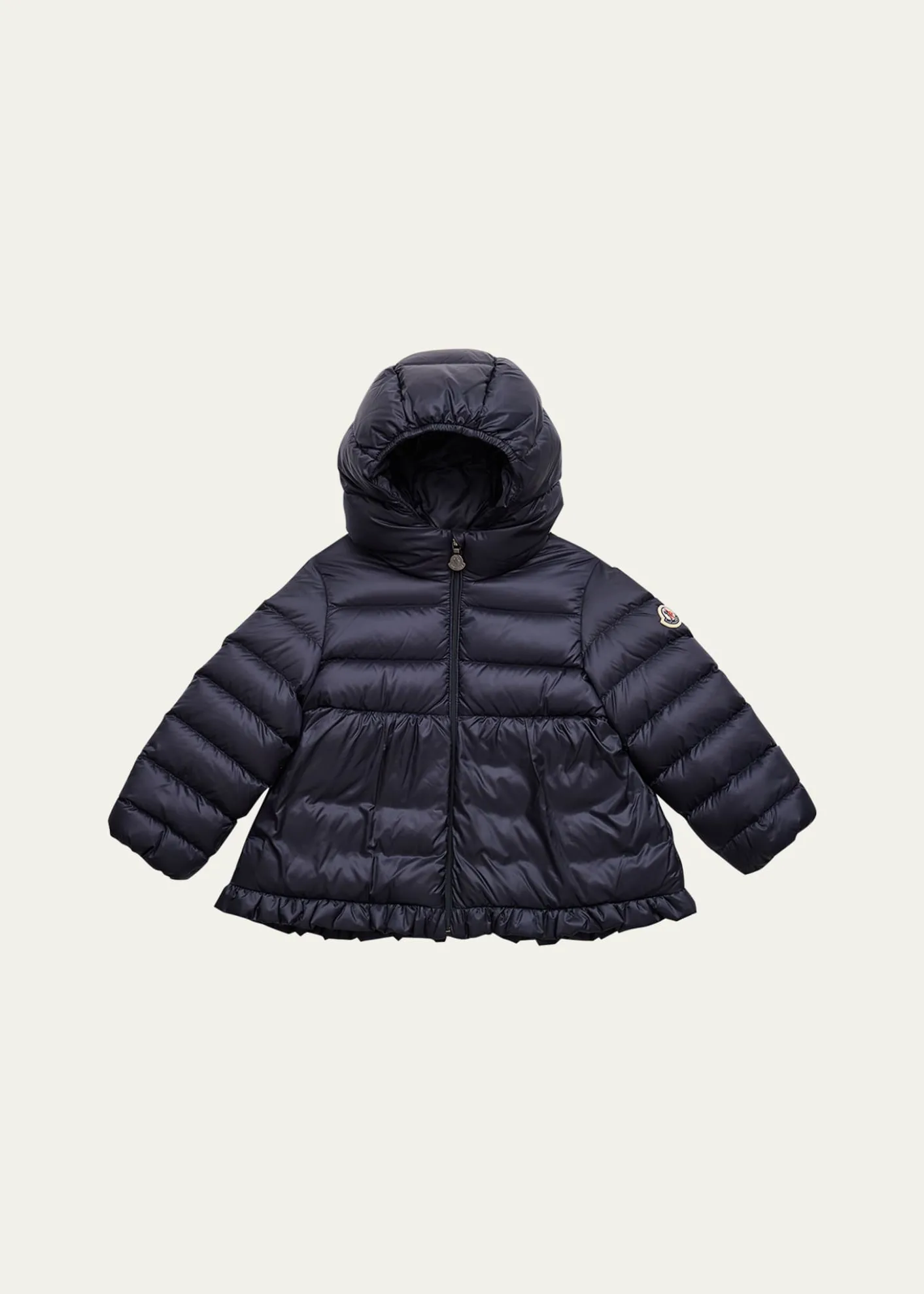 MonclerGirl's Odile A-Line Ruffle-Trim Coat, Size 12M-3