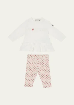 MonclerGirl's Ruffle Top & Leggings Set, Size 6M-3