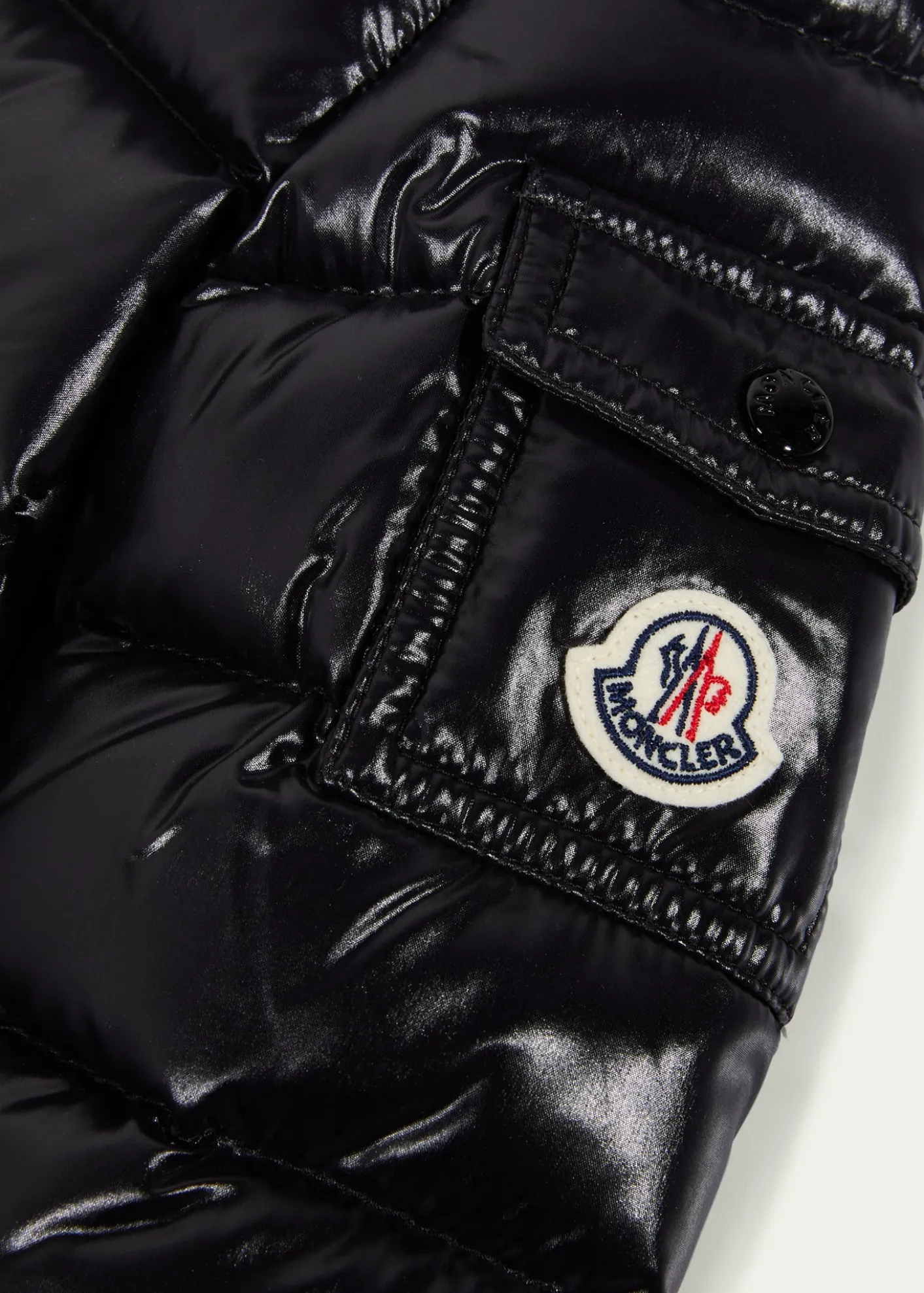 MonclerGirl's Bady Quilted Logo Jacket, Size 4-6