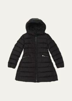 MonclerGirl's Charpal Hooded Long Down Coat, Size 8-10