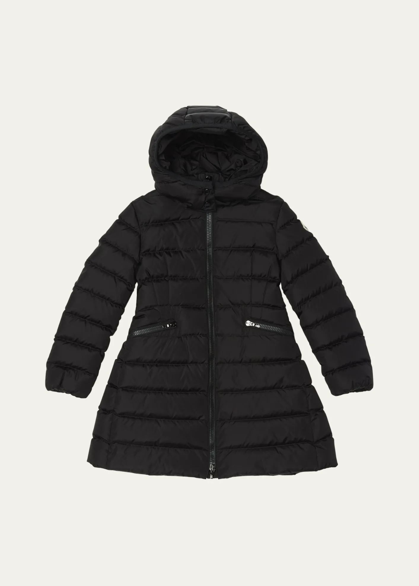 MonclerGirl's Charpal Hooded Long Down Coat, Size 8-10