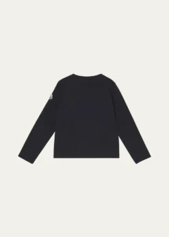 MonclerGirl's 3D Flower Long-Sleeve T-Shirt, Size 4-6