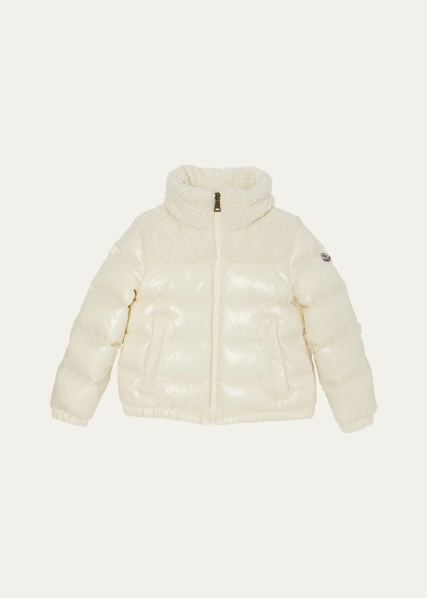 MonclerGirl's Dima Textured Yoke Down Jacket, Size 4-6