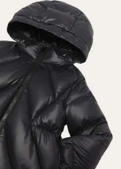 MonclerGirl's Domas Shearling Hooded Down Jacket, Size 12-14