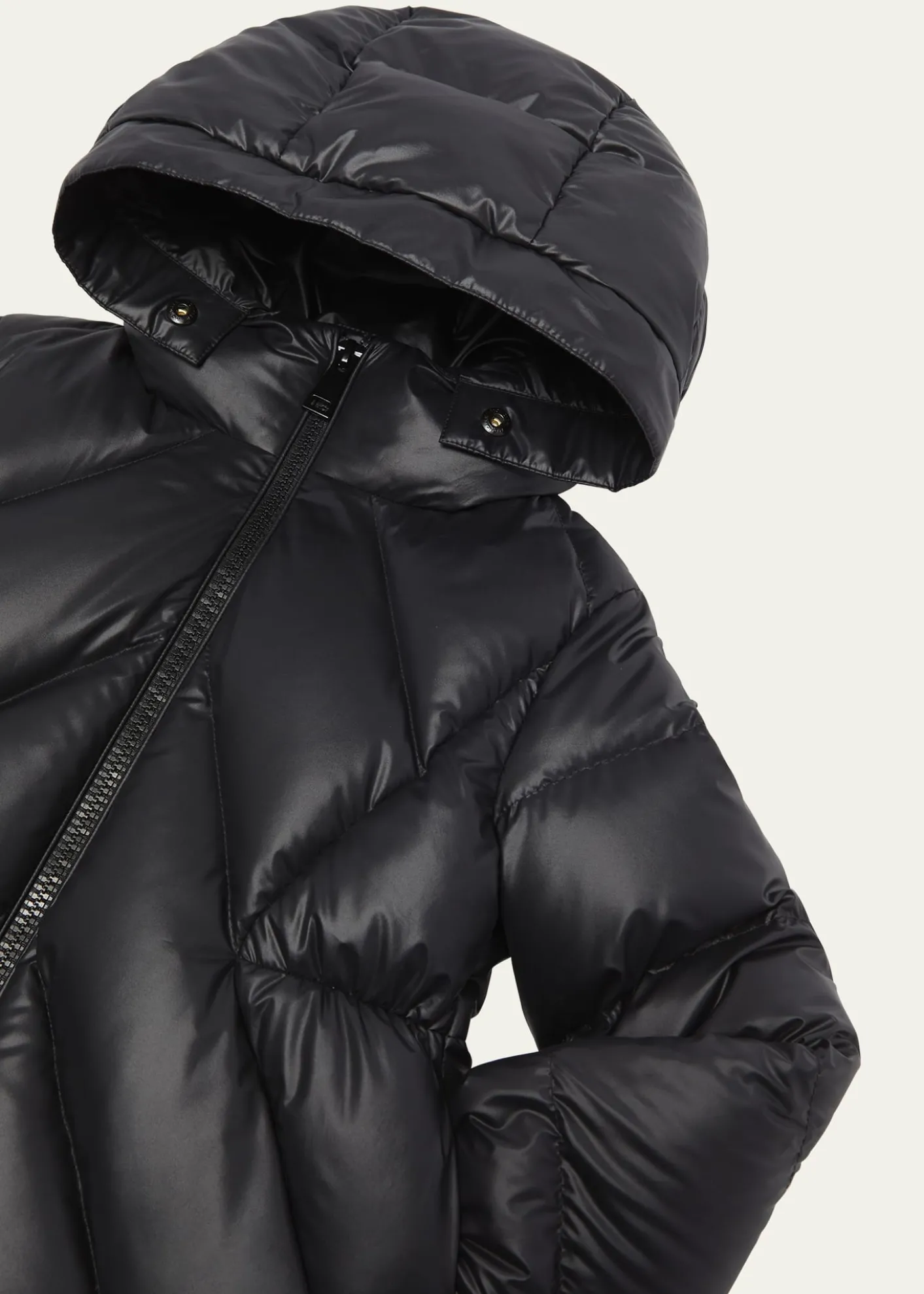 MonclerGirl's Domas Shearling Hooded Down Jacket, Size 8-10