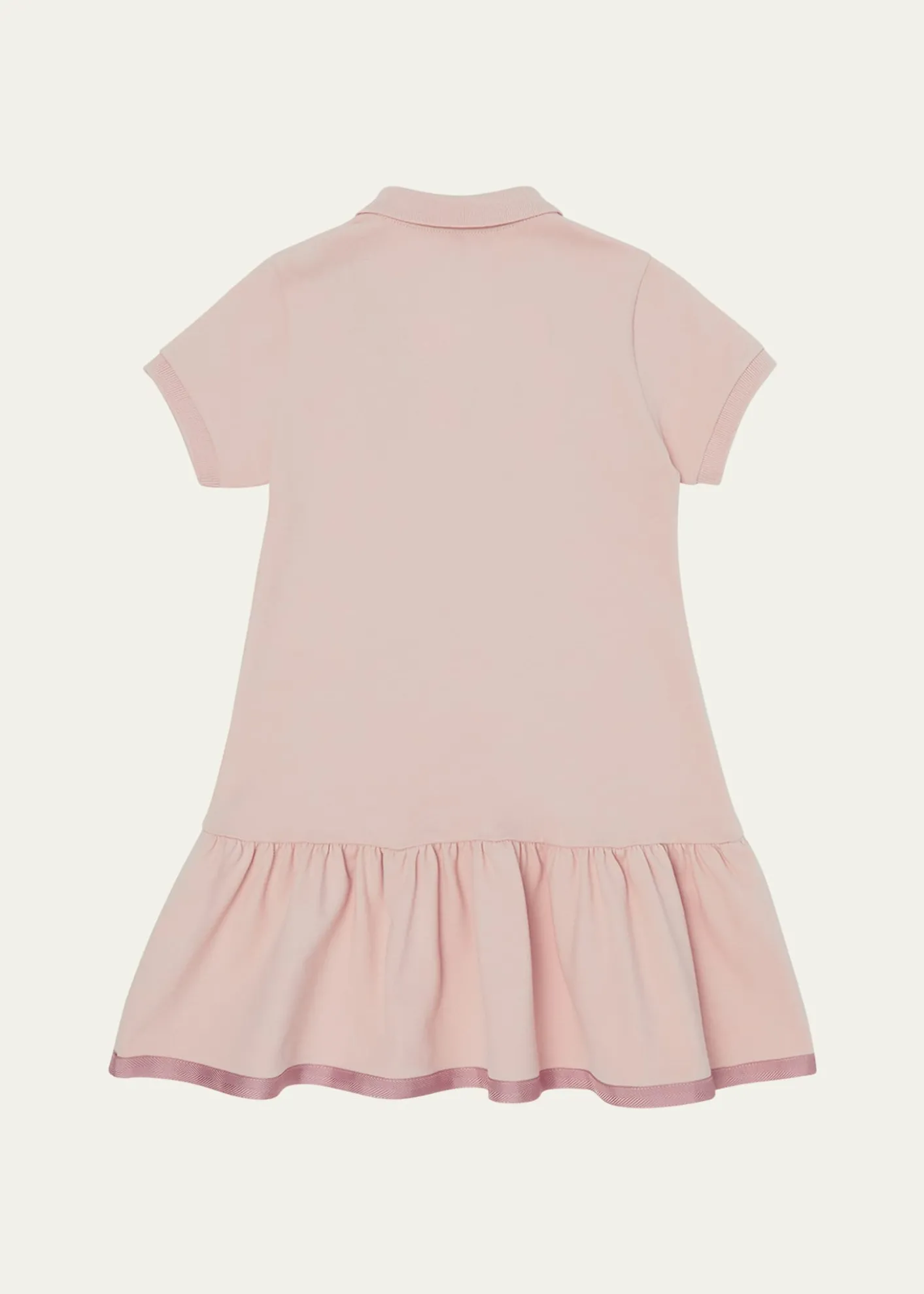 MonclerGirl's Drop-Waist Short-Sleeve Polo Dress, Size 8A-10A