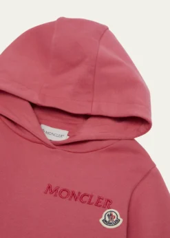 MonclerGirl's Embroidered Logo Appliqué Hoodie, Size 4-6