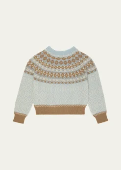MonclerGirl's Fair Isle Wool Crewneck Sweater, Size 8-10