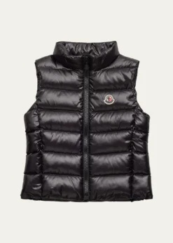 MonclerGirl's Ghany Quilted Puffer Down Vest, Size 4-6