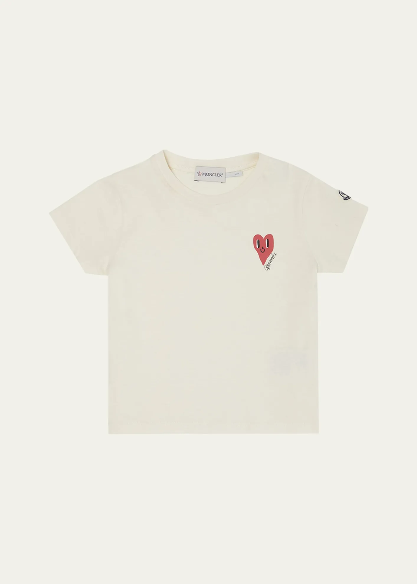 MonclerGirl's Heart Logo-Print Short-Sleeve T-Shirt, Size 4-6