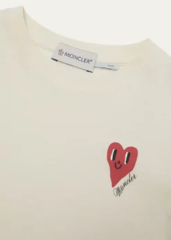 MonclerGirl's Heart Logo-Print Short-Sleeve T-Shirt, Size 4-6