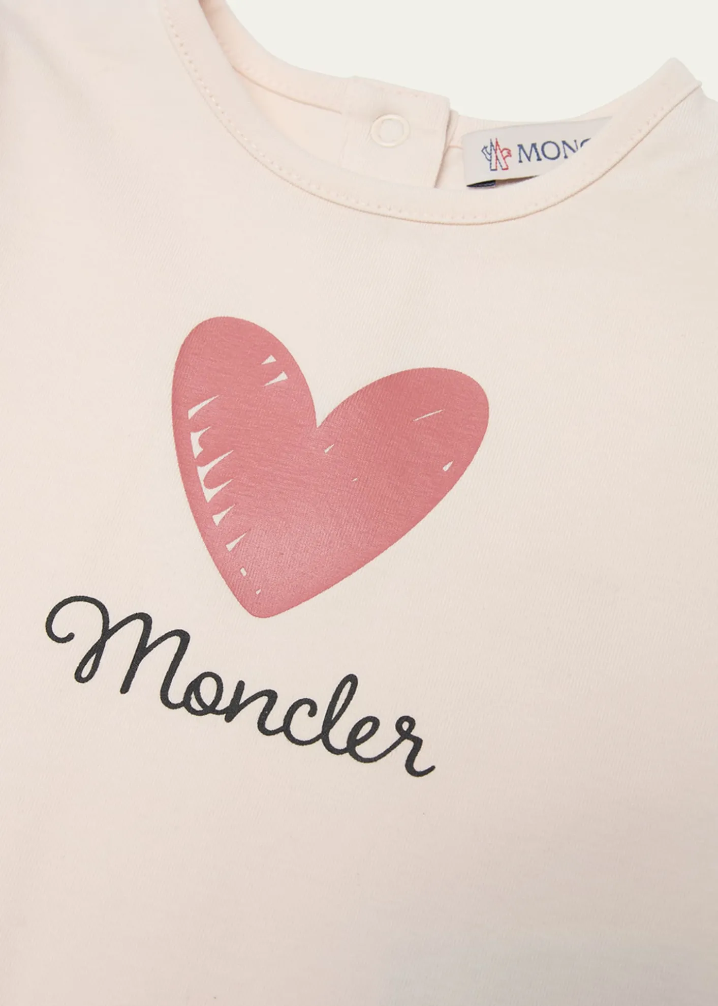 MonclerGirl's Heart Logo-Print Short-Sleeve T-Shirt, Size 6M-3