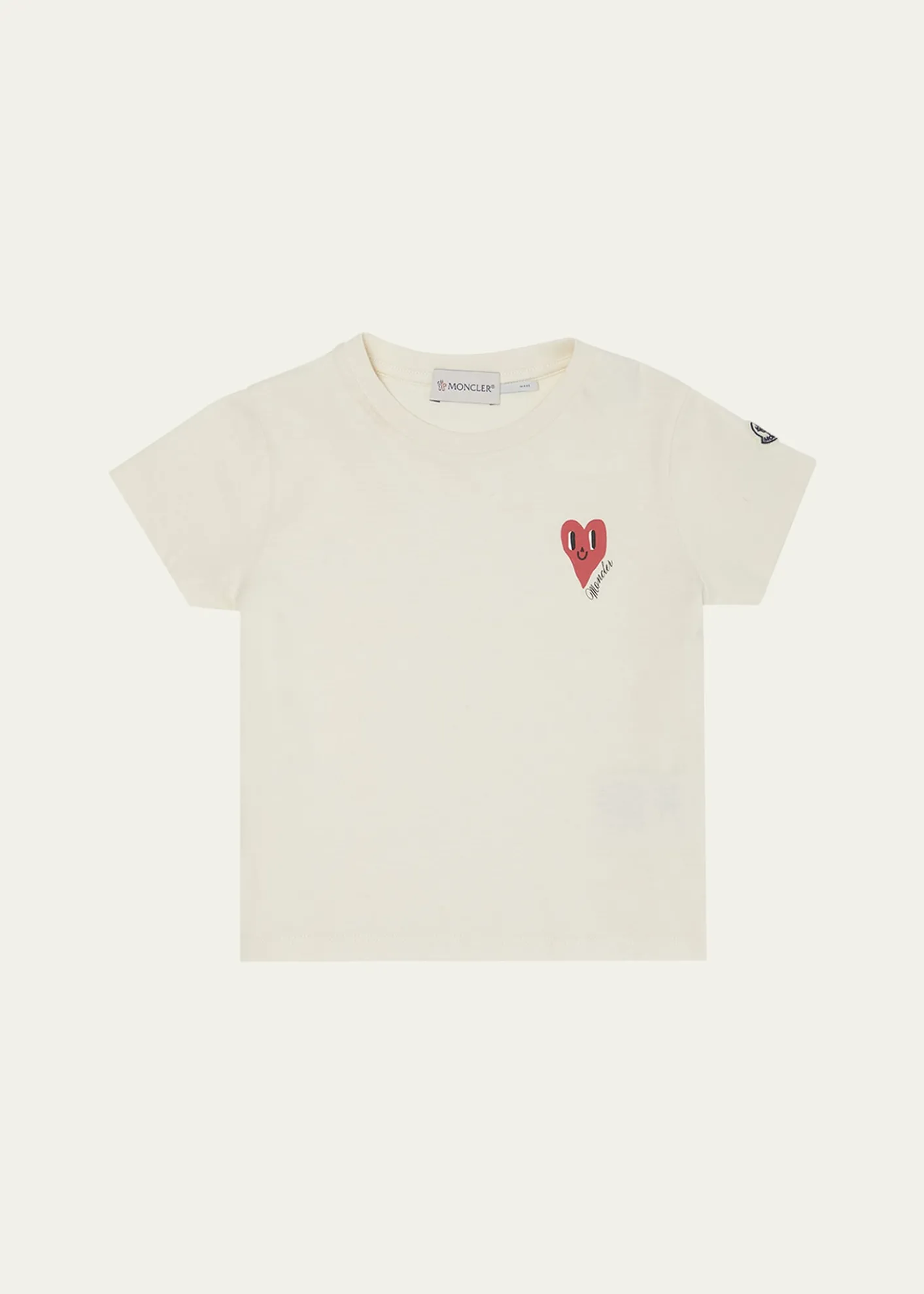 MonclerGirl's Heart Logo-Print Short-Sleeve T-Shirt, Size 12-14