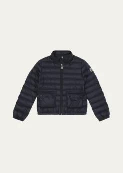 Moncler Girl's Lans Quilted Down Jacket, Size 12-14