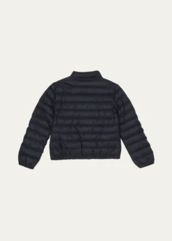 Moncler Girl's Lans Quilted Down Jacket, Size 12-14