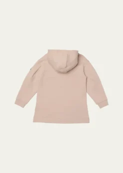 MonclerGirl's Logo-Patch Hooded Sweatshirt Dress, Size 8-10