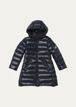 MonclerGirl's Moka Long Down Coat, Size 8-10