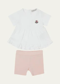 MonclerGirl's T-Shirt and Short Legging 2-Piece Set, Size 6M-3