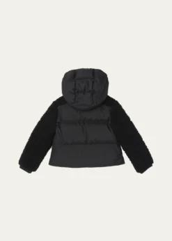 MonclerGirl's Zambaga Sparkly Hooded Down Jacket, Size 4-6