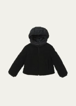MonclerGirl's Zambaga Sparkly Hooded Down Jacket, Size 4-6