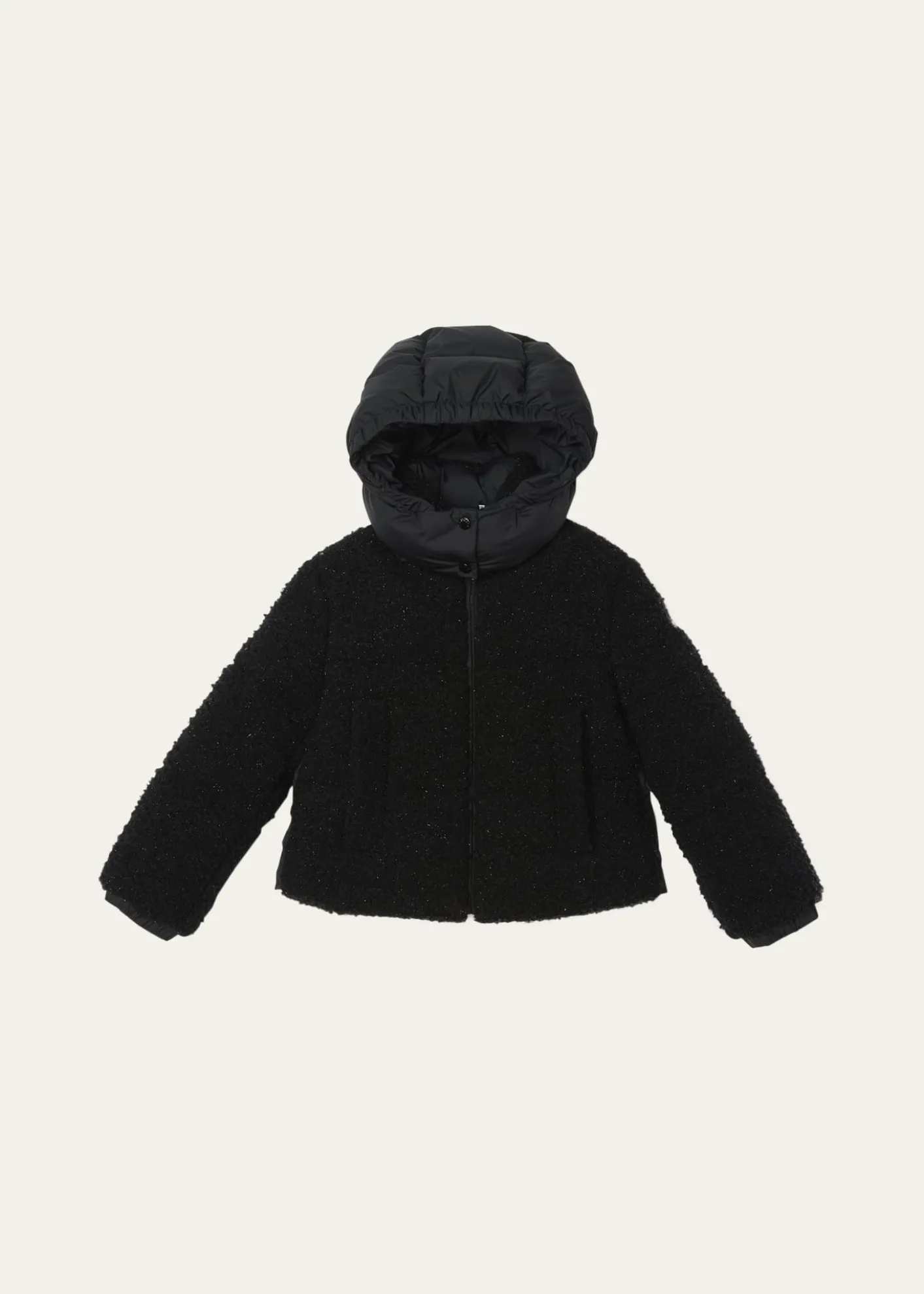 MonclerGirl's Zambaga Sparkly Hooded Down Jacket, Size 4-6