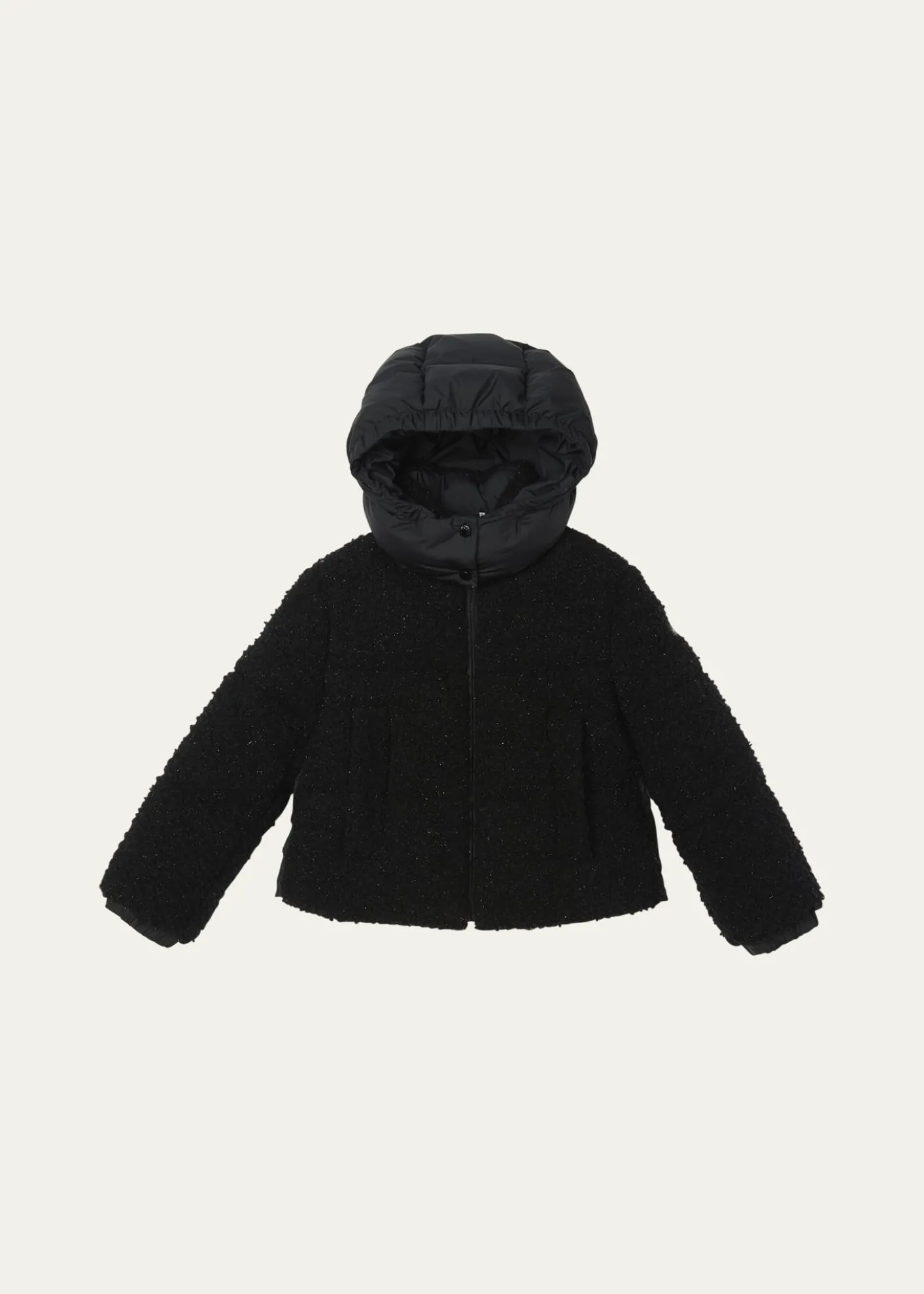MonclerGirl's Zambaga Sparkly Hooded Down Jacket, Size 12-14