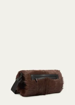 MonclerGoat Shearling Handwarmer with Strap
