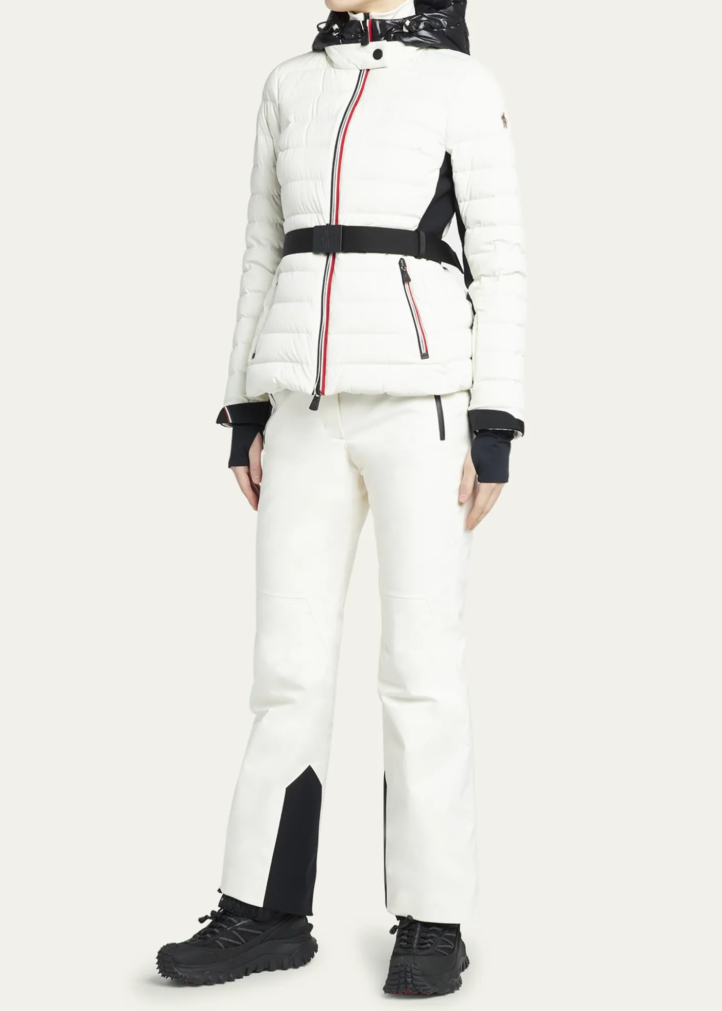 Moncler GrenobleBruche Contrast Belted Puffer Jacket