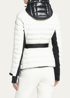 Moncler GrenobleBruche Contrast Belted Puffer Jacket