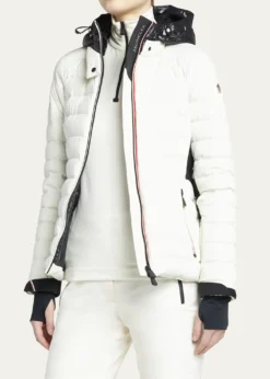 Moncler GrenobleBruche Contrast Belted Puffer Jacket