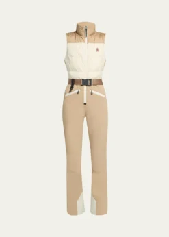 Moncler GrenobleColor-Block Down Ski Suit