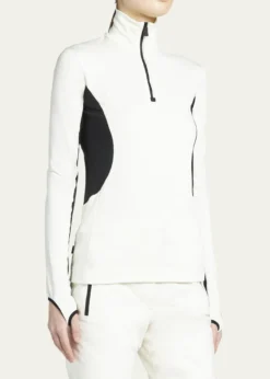Moncler GrenobleColorblock Quarter-Zip Sweatshirt