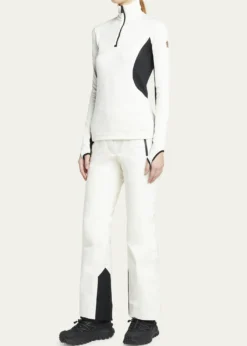 Moncler GrenobleColorblock Quarter-Zip Sweatshirt