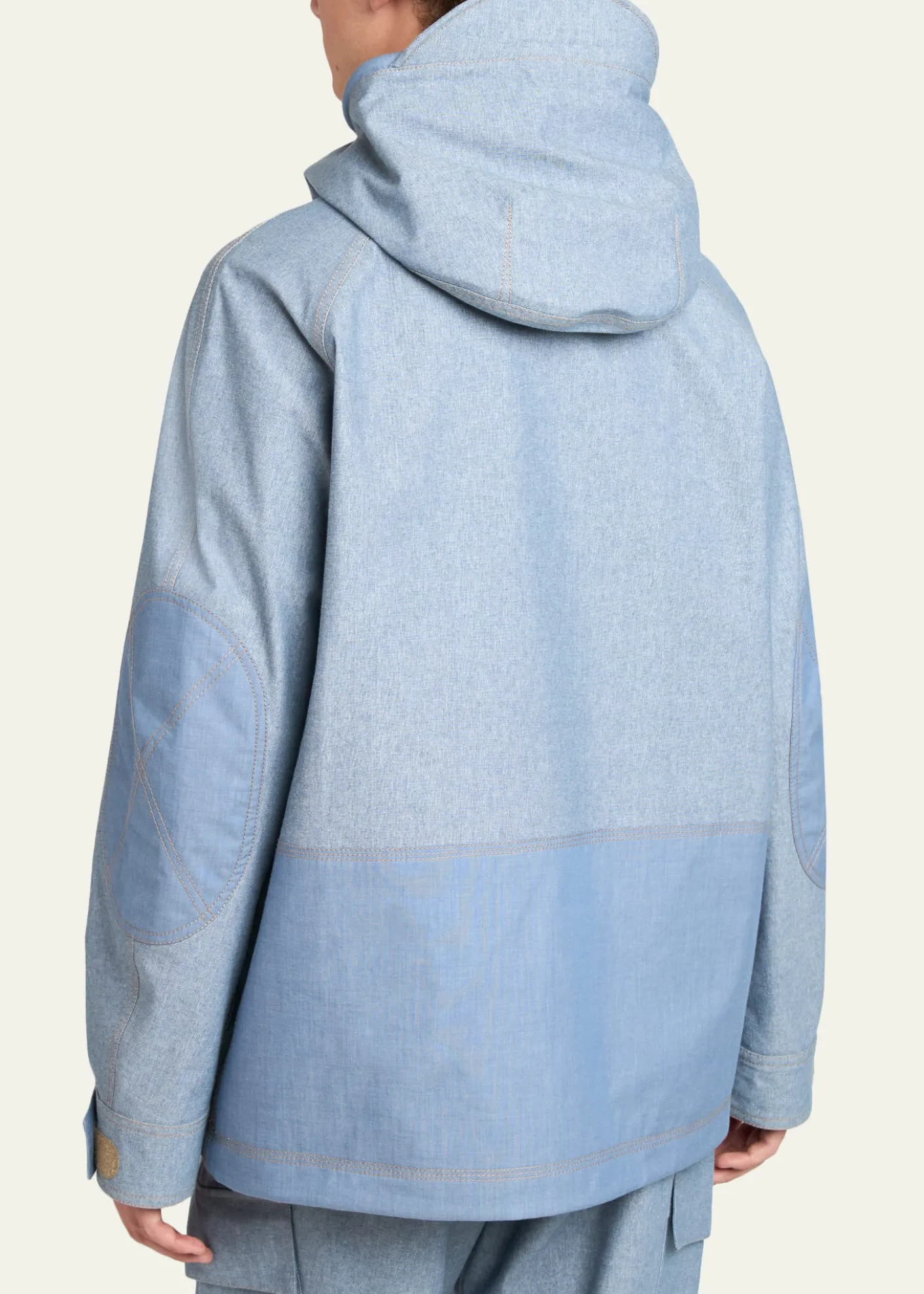 Moncler GrenobleMen's Hooded Cargo Pocket Jacket with Clip