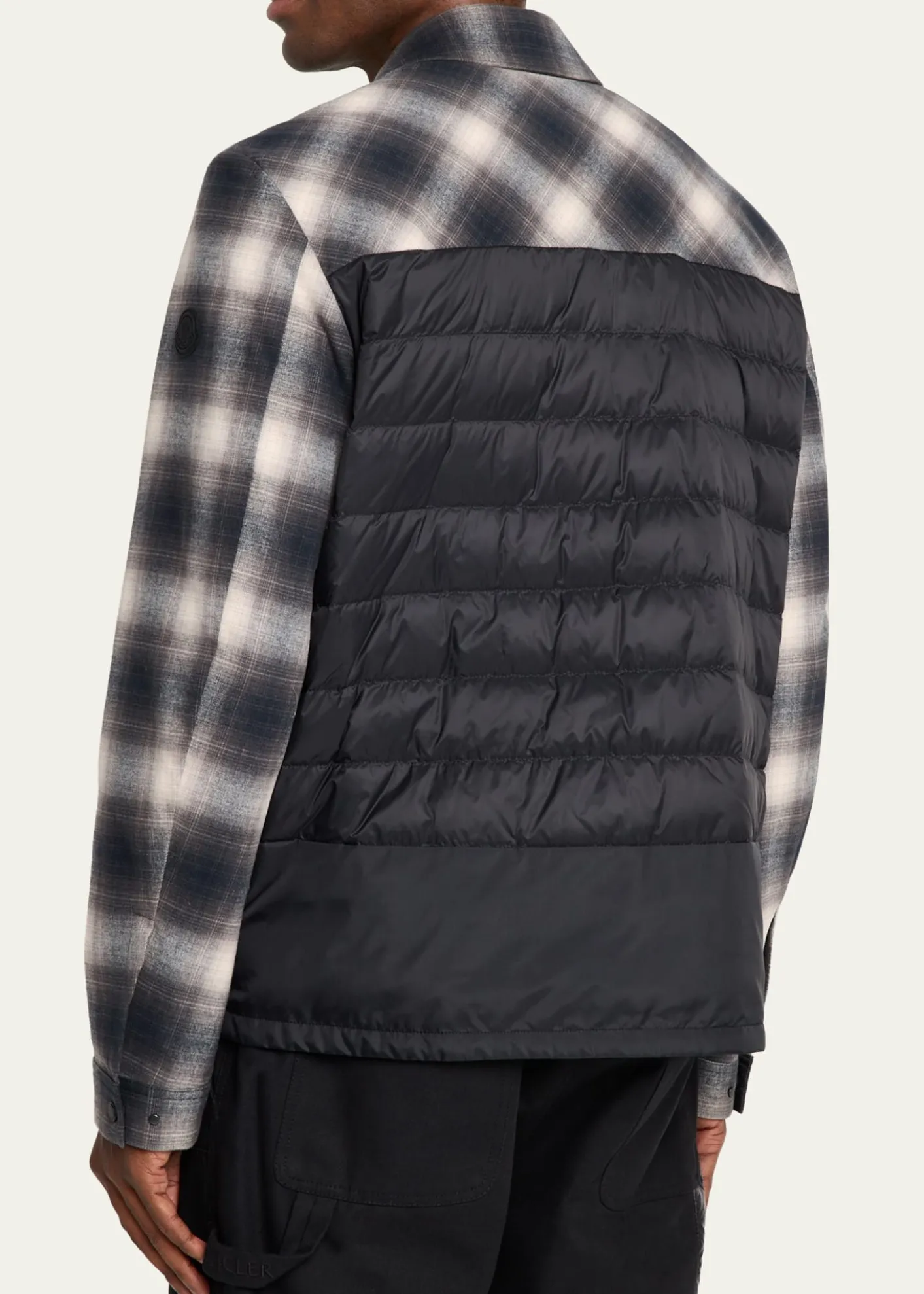Moncler GrenobleMen's Plaid Mixed-Media Jacket